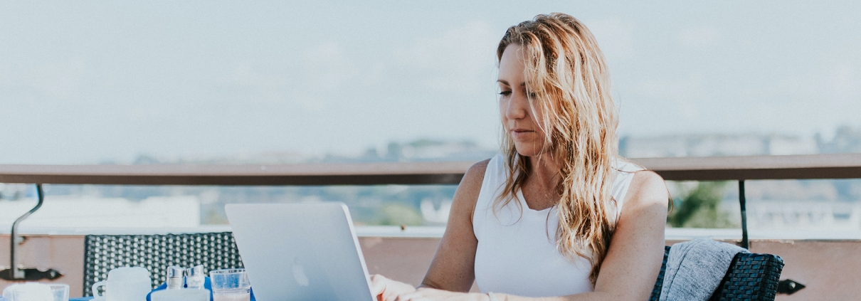 Woman Remote Working